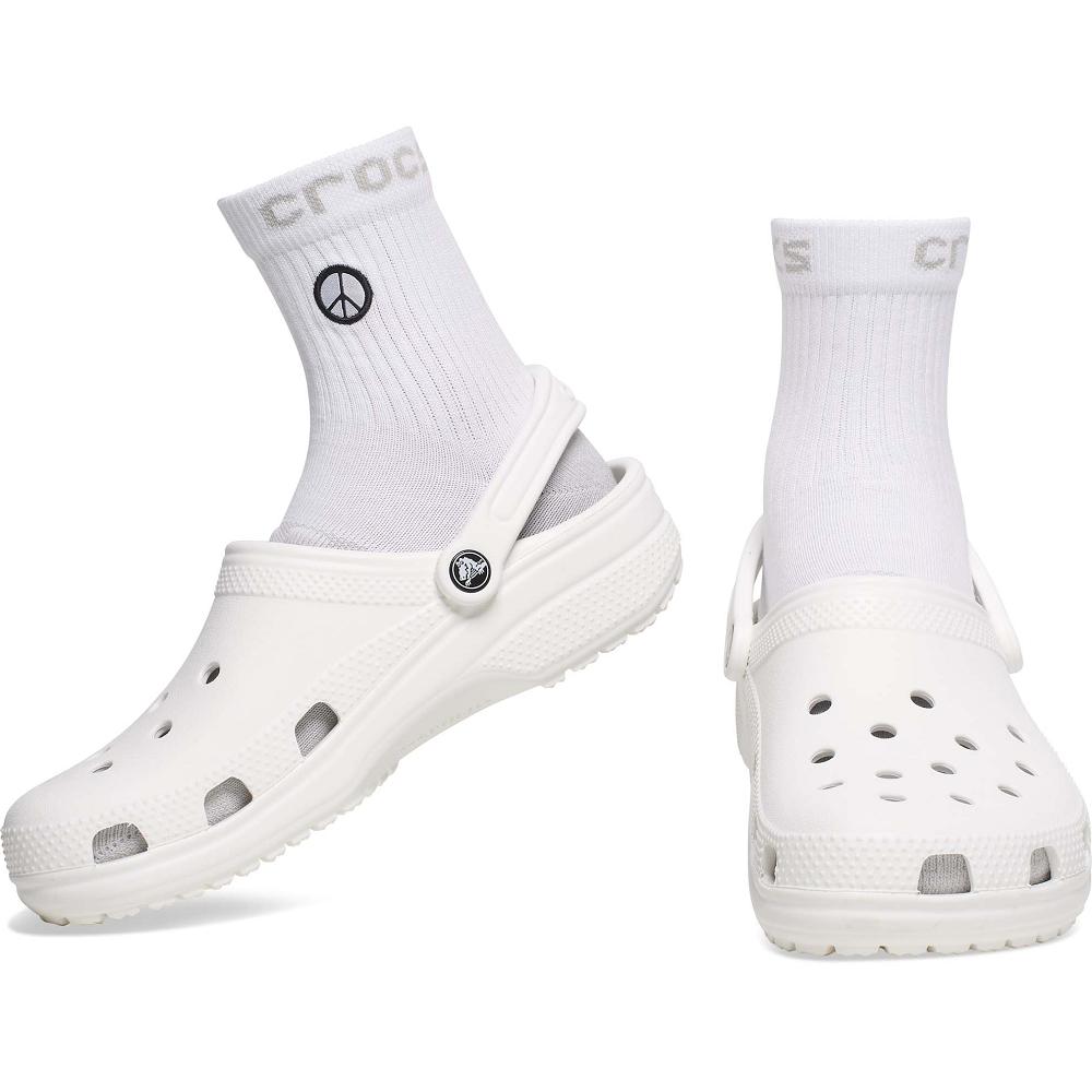 Chaussettes Crocs Adult Quarter Graphic 3-Pack Femme Rose | France 1634CTVE